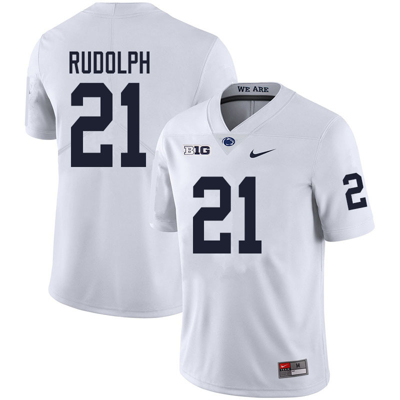 Men #21 Tyler Rudolph Penn State Nittany Lions College Football Jerseys Sale-White